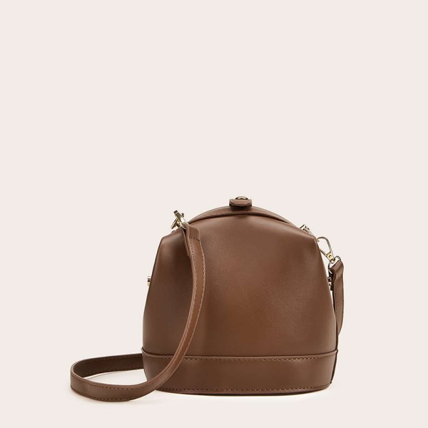 

Minimalist Crossbody Bag With Magnetic Button