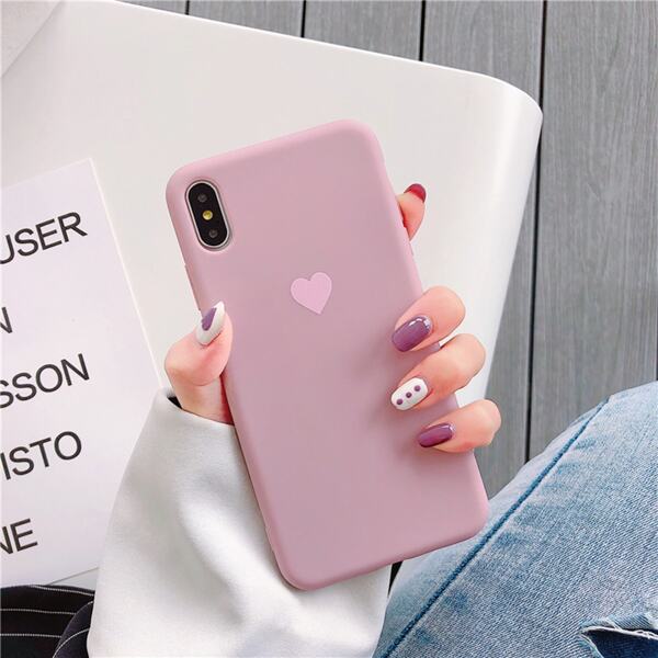 

Heart Pattern iPhone Case, Pink