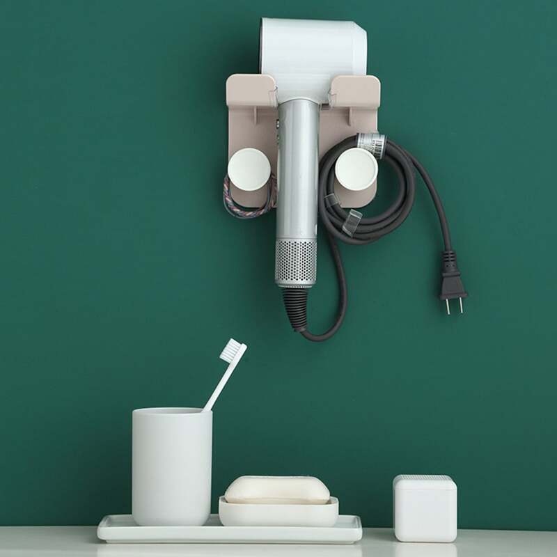

1pc Wall Hanging Hair Dryer Holder