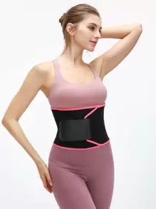 Slimming Body Shaping Belt Shapewear Waist Trainer Corset - Black - View 1