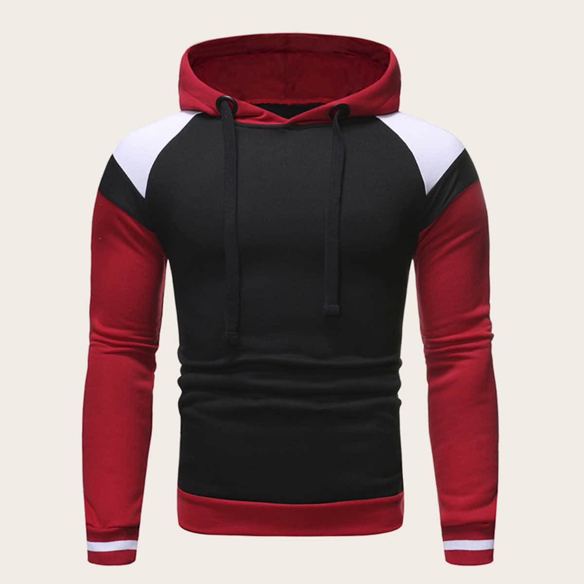 

Guys Cut And Sew Drawstring Hoodie, Multicolor