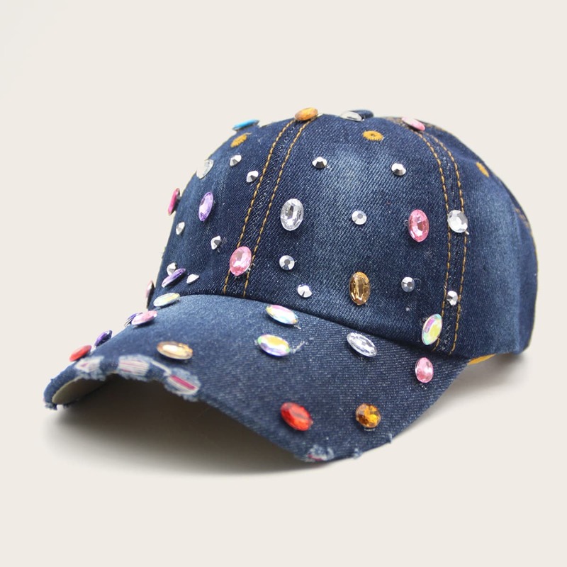 

Gemstone Decor Baseball Cap, Blue