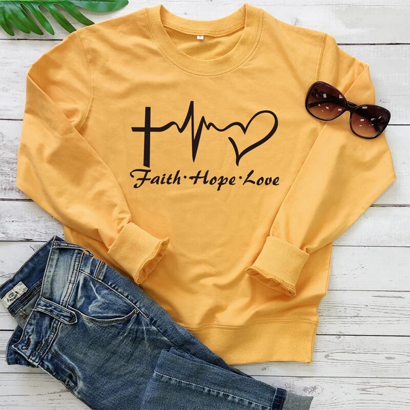 

Plus Letter Graphic Round Neck Sweatshirt, Yellow