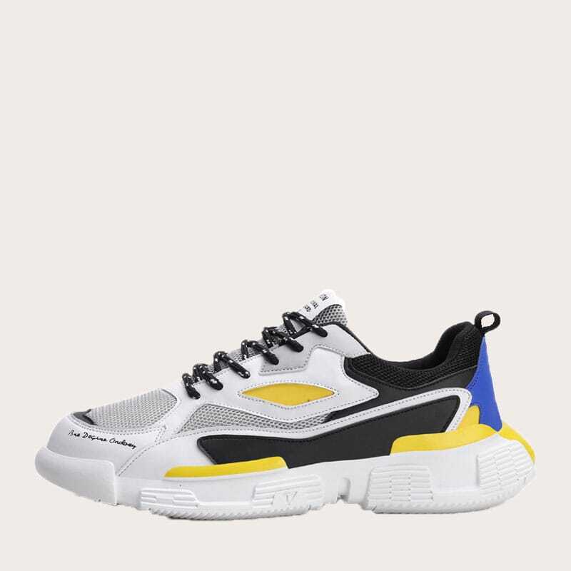 

Guys Low Top Lace Up Trainers, Multicolor