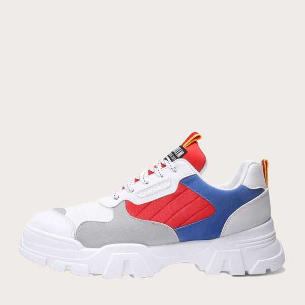 

Men Colorblock Chunky Sole Trainers