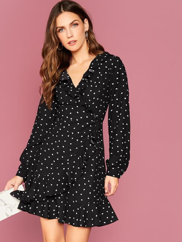 wrap dress shein