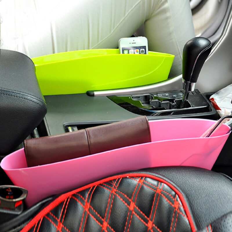 

1pc Random Compressible Car Seat Crack Storage Box, Multicolor