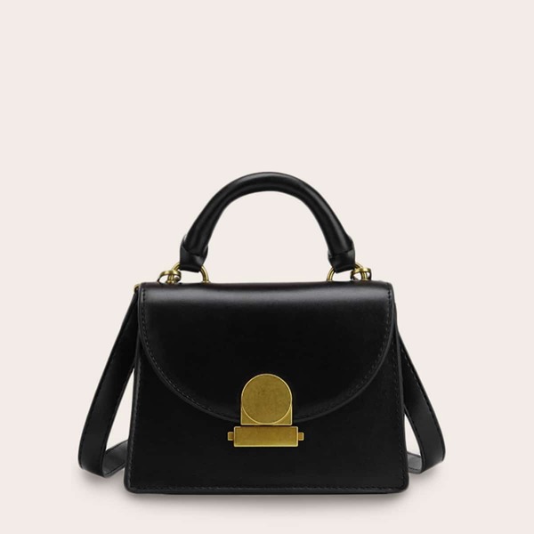 

Metal Lock Satchel Bag
