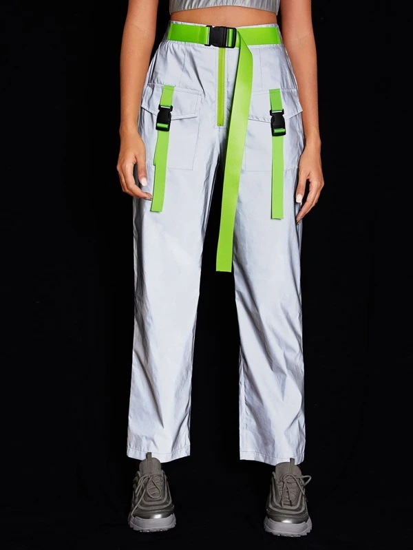 reflective cargo pants