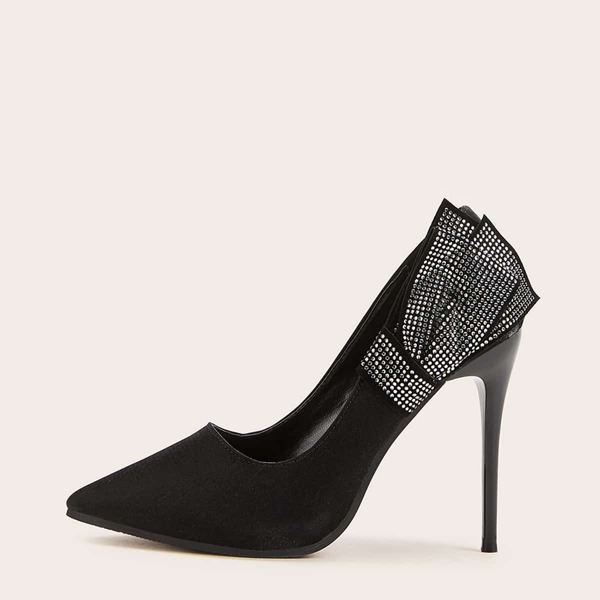 

Rhinestone Detail Court Heels