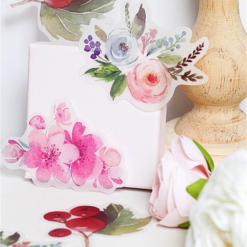 

50pcs Flower Print Sticker
