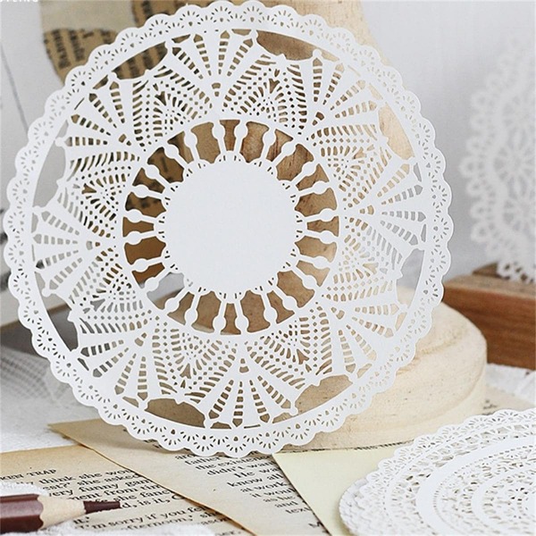 

15sheets Random Round Flower Cutting Album Paper Card