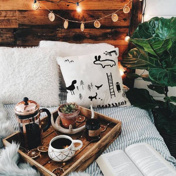 

1pc Abstract Village Life Print Cushion Cover