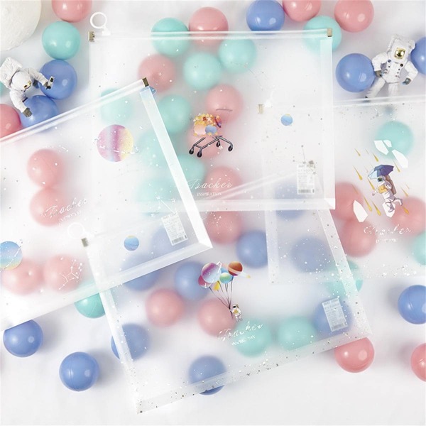 

2pcs Random Cartoon Graphic File Storage Bag