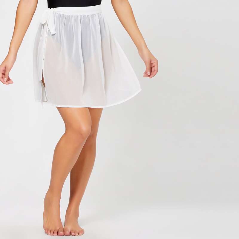 

Solid Chiffon Sarong, White