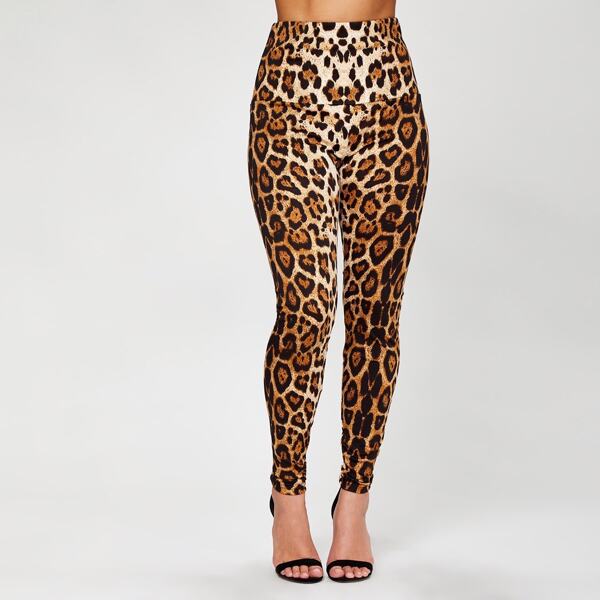 

Leopard Print Leggings, Multicolor