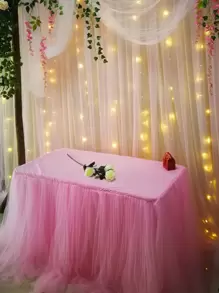 Plain Wedding Decorative Gauze 22M - Multicolor - View 1