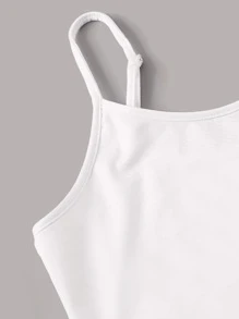 Set pigiama top con bretelle sottile e Shorts con nodo frontale - Multicolore - Visualizzare 4