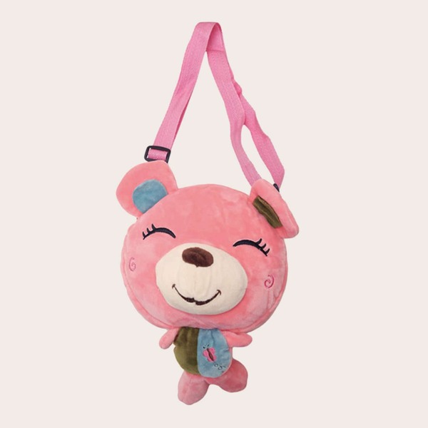 Girls Bear Design Crossbody Bag