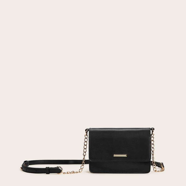 

Metal Decor Crossbody Bag