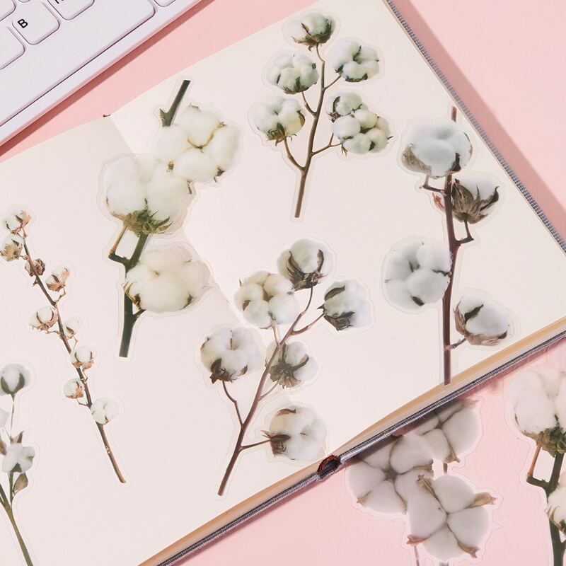 

20pcs Dried Cotton Print Sticker
