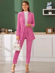 tailleur pantalon velours femme