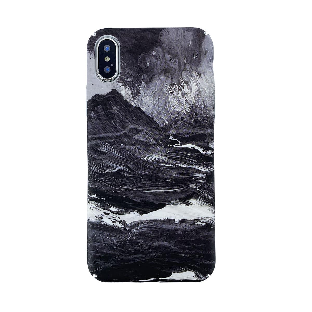 

Wave Pattern iPhone Case, Black and white