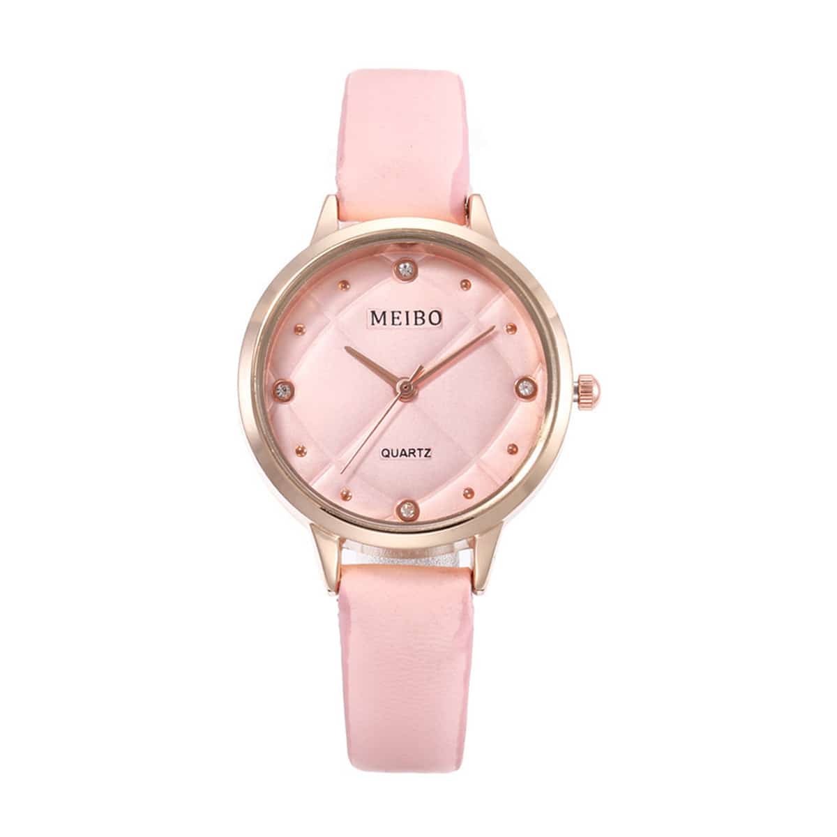 

PU Strap Round Dial Quartz Watch