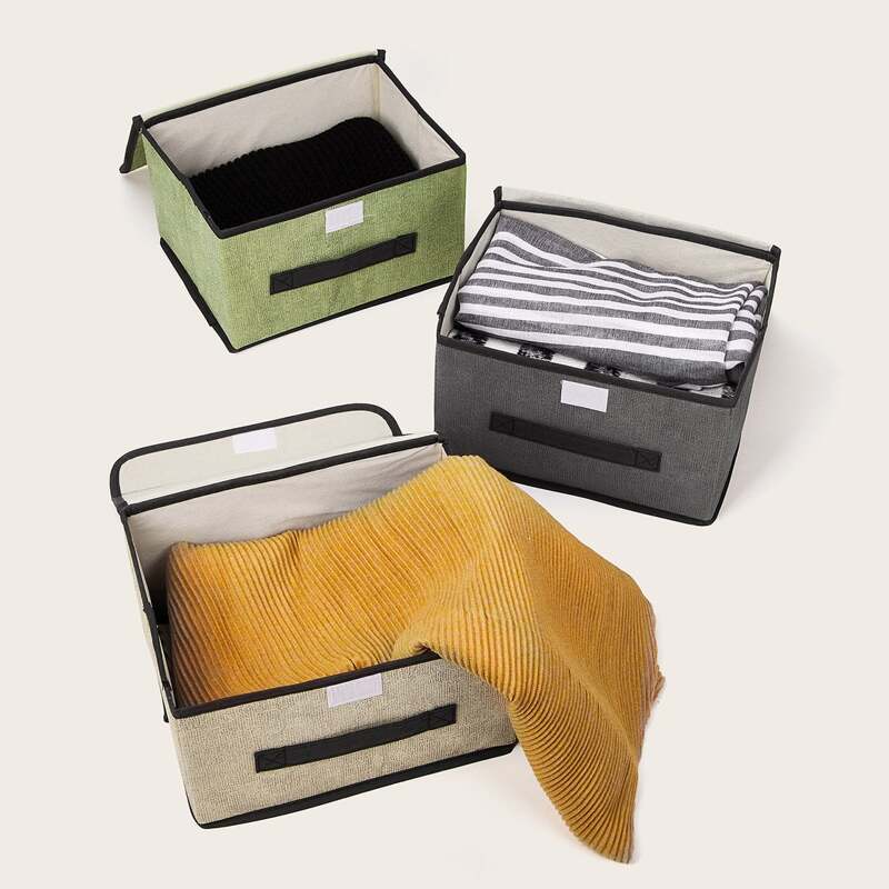

1pc Non-woven Dustproof Storage Box, Multicolor