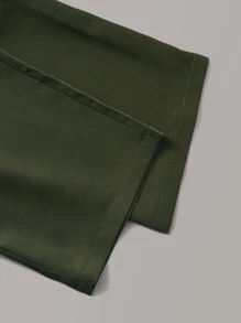 Top tank de canalé con botón delantero con pantalones con cinturón de cintura con volante - Multicolor - Ver 5