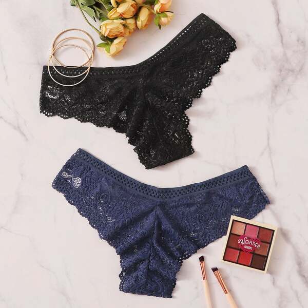 

2pack Floral Lace Panty Set