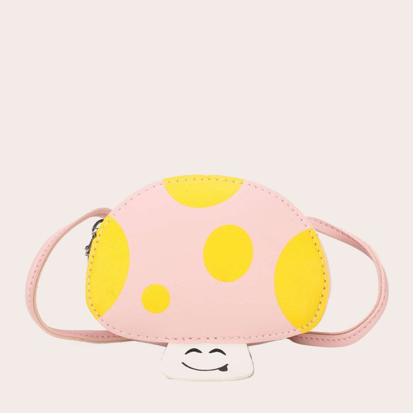 

Girls Mushroom Design Crossbody Bag
