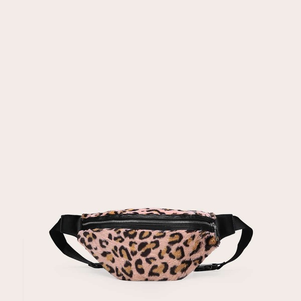 

Leopard Fuzzy Fanny Pack
