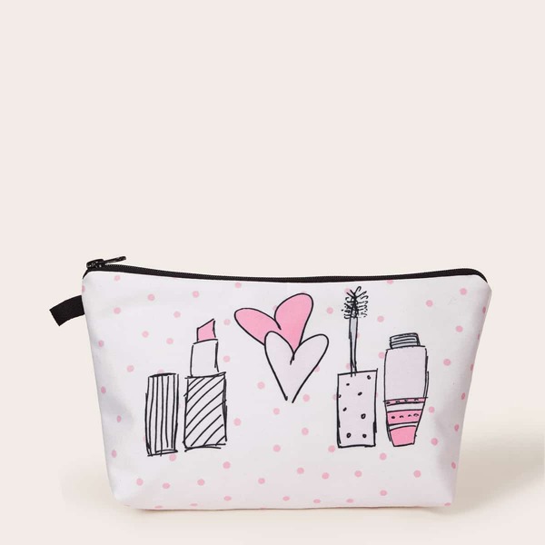 

Cosmetics Pattern Makeup Bag, Multicolor
