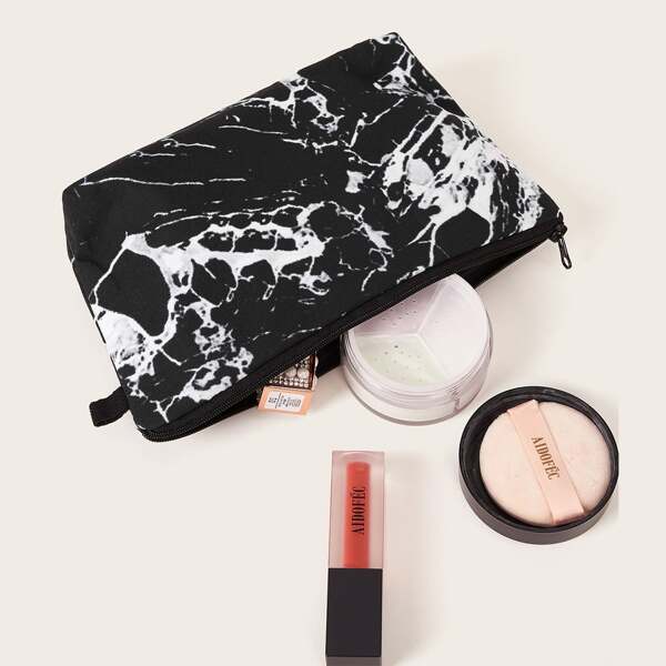 

Marble Pattern Makeup Bag, Multicolor