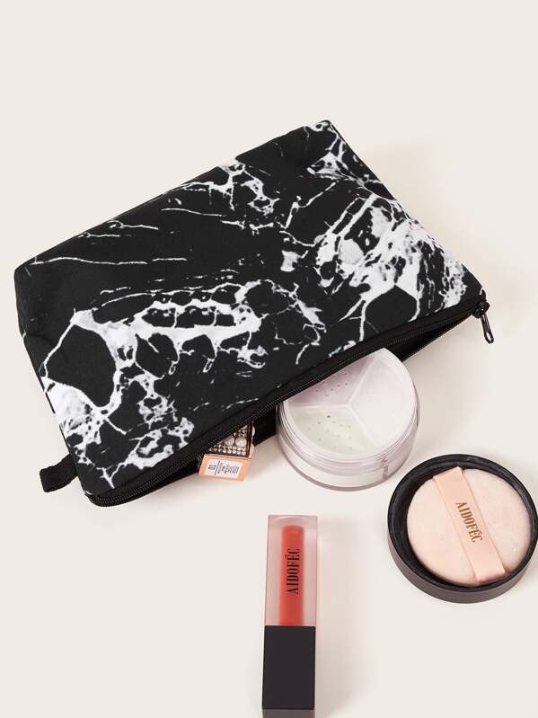 

Marble Pattern Makeup Bag, Multicolor
