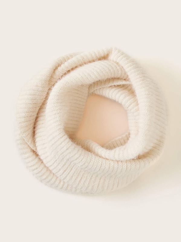 

Solid Ring Scarf, Beige