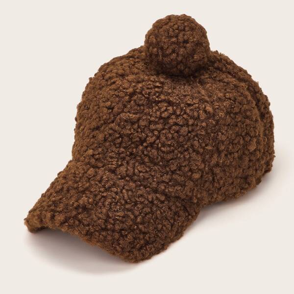 

Toddler Kids Fluffy Baseball Cap