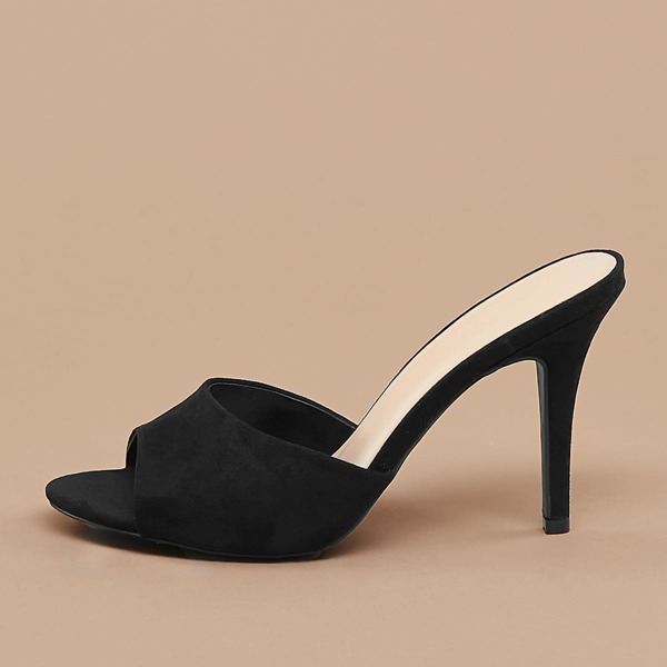 

Open Toe Stiletto Heel Mules
