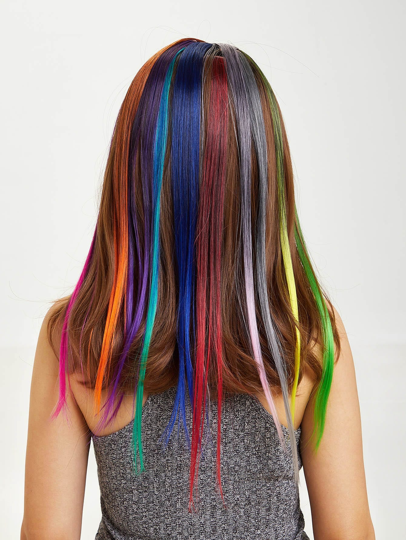 colorful hair tinsel 10pcs