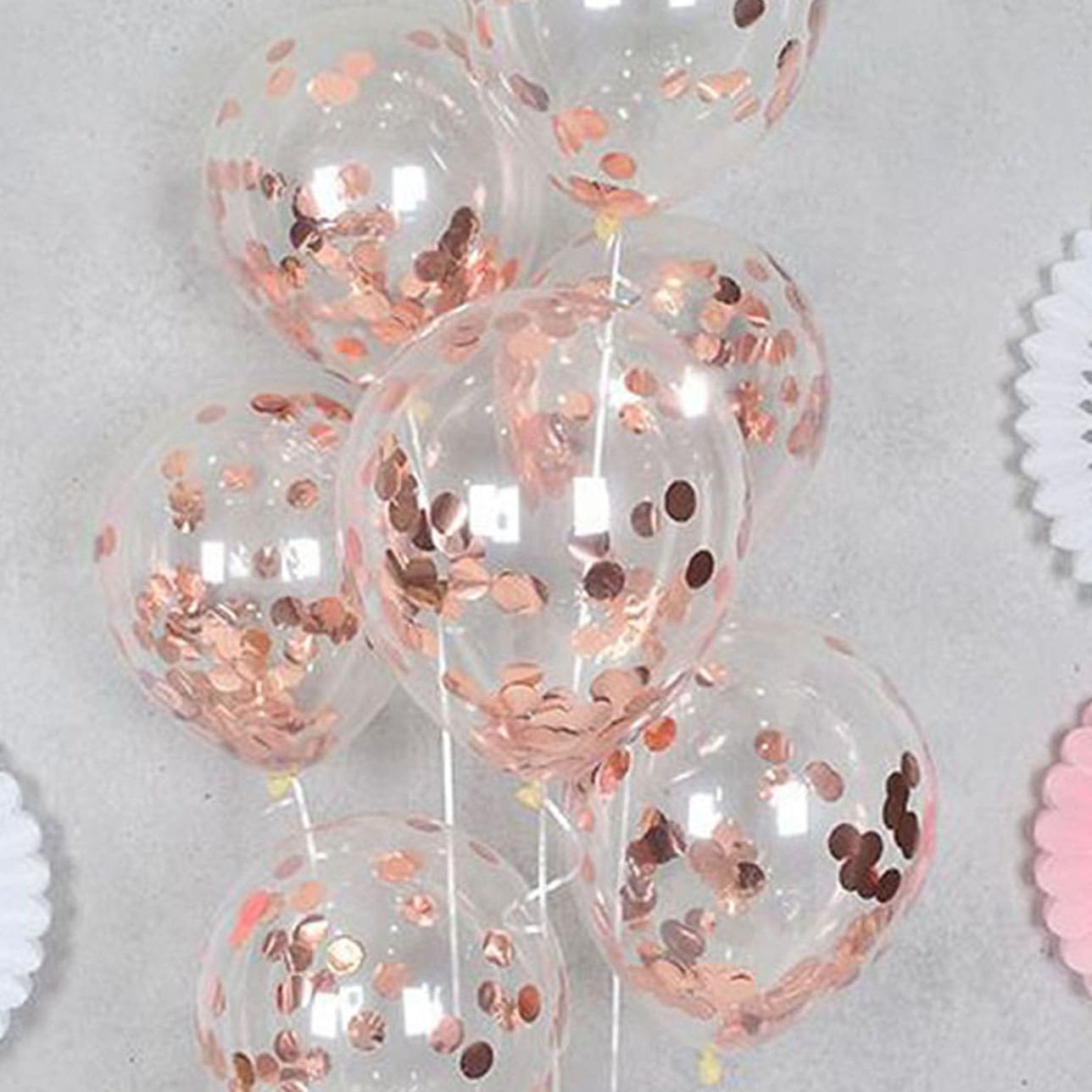 

12 Inch Confetti Balloon 10pcs, Pink