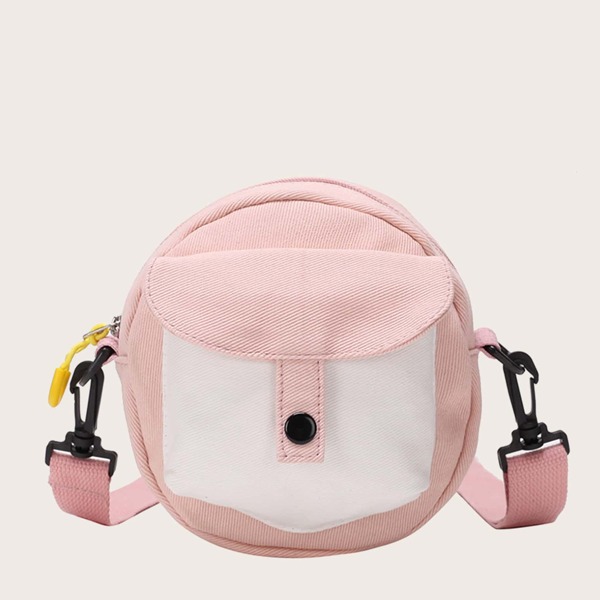 

Girls Two Tone Crossbody Bag, Pink