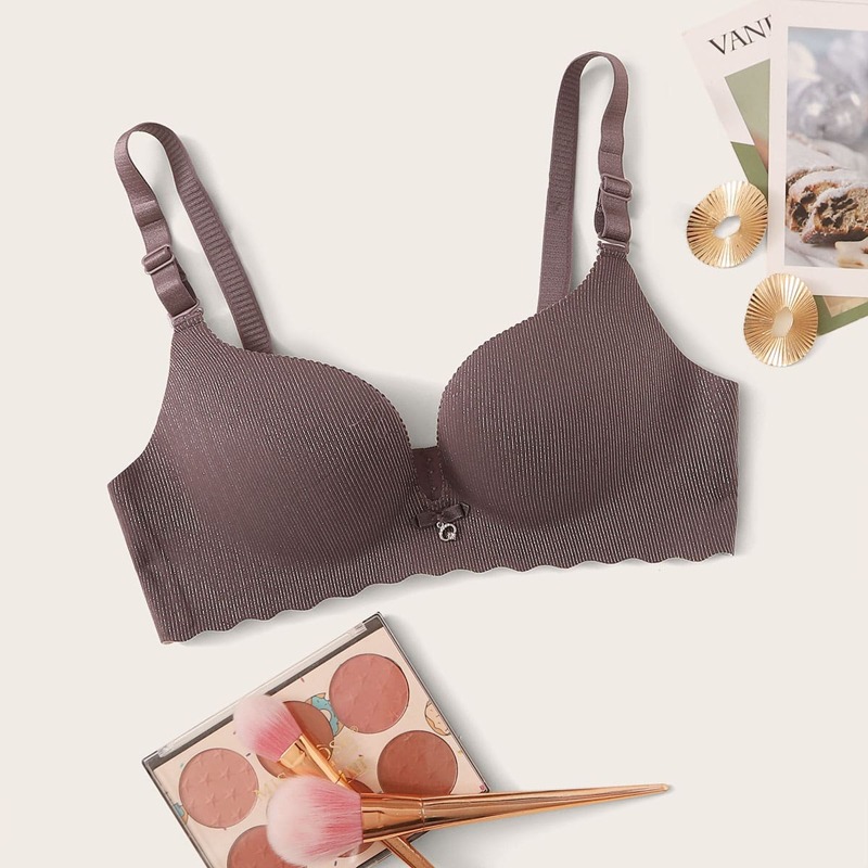 

Adjustable Strap Bra, Purple