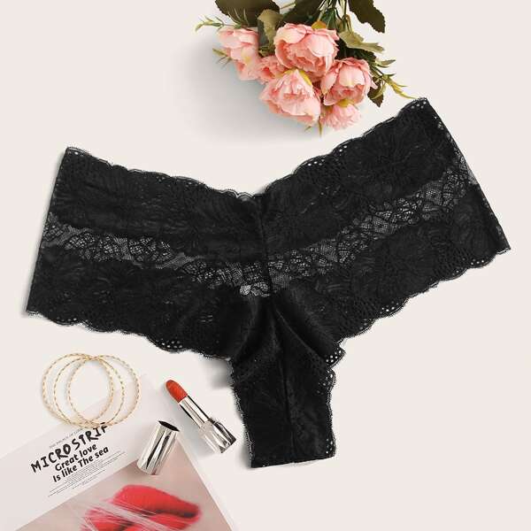 

Plus 1pack Floral Lace Panty