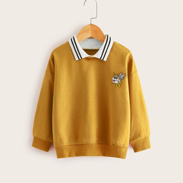 

Toddler Boys Cartoon Graphic Sweatshirt, Yellow