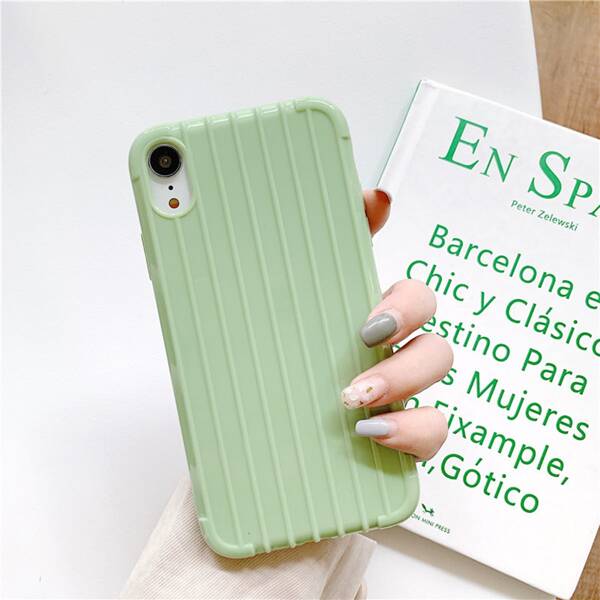 

1pc Solid Color Soft iPhone Case, Green