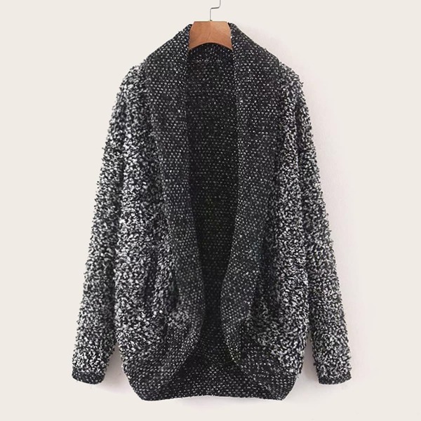 

Shawl Collar Space Dye Cardigan, Multicolor