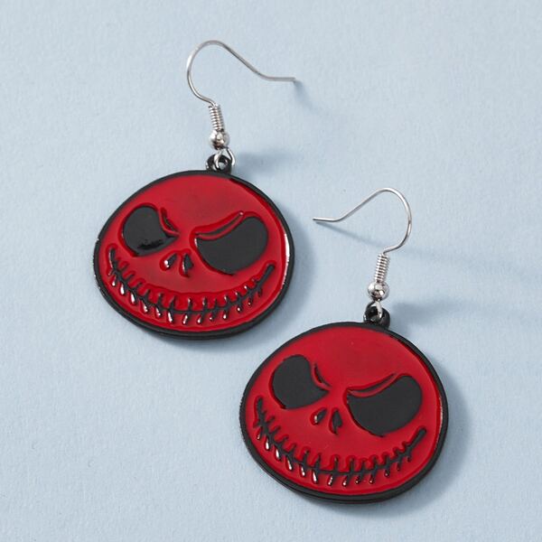 

1pair Devil Drop Earrings, Multicolor