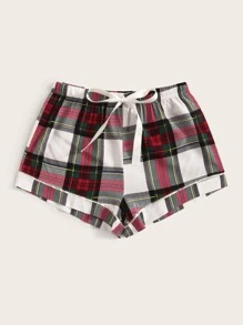 格纹睡衣短裤 - 彩色 - 查看 3