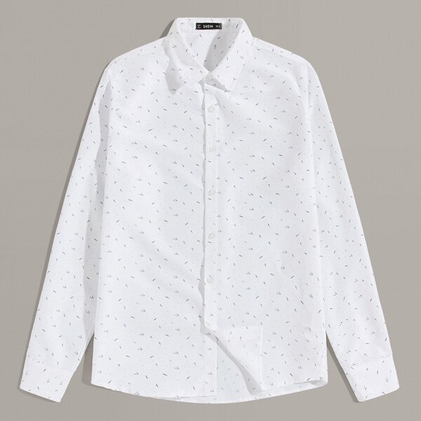 

Men Allover Print Shirt, White